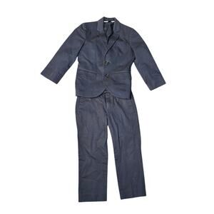 Crewcuts J.Crew Boys Ludlow Blazer & Pants Suit Set Navy Blue Formal Size 3